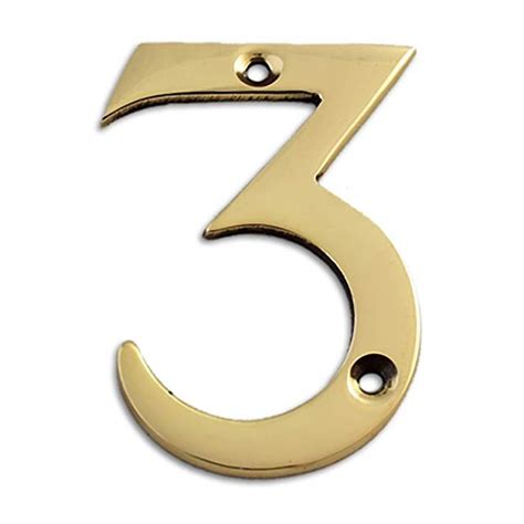 metal 3 house number screw base|3 Metal Screw in House Numbers .